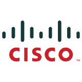 Cisco network switch and router setup in a modern office space.